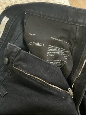 Frame Denim Le Italien Black Women’s Flare Jeans, Size 27.